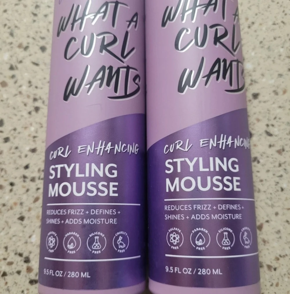 2 CURLTRIX What A Curl Wants Curl Enhancing Styling Mousse 9.5oz Each Discontin.